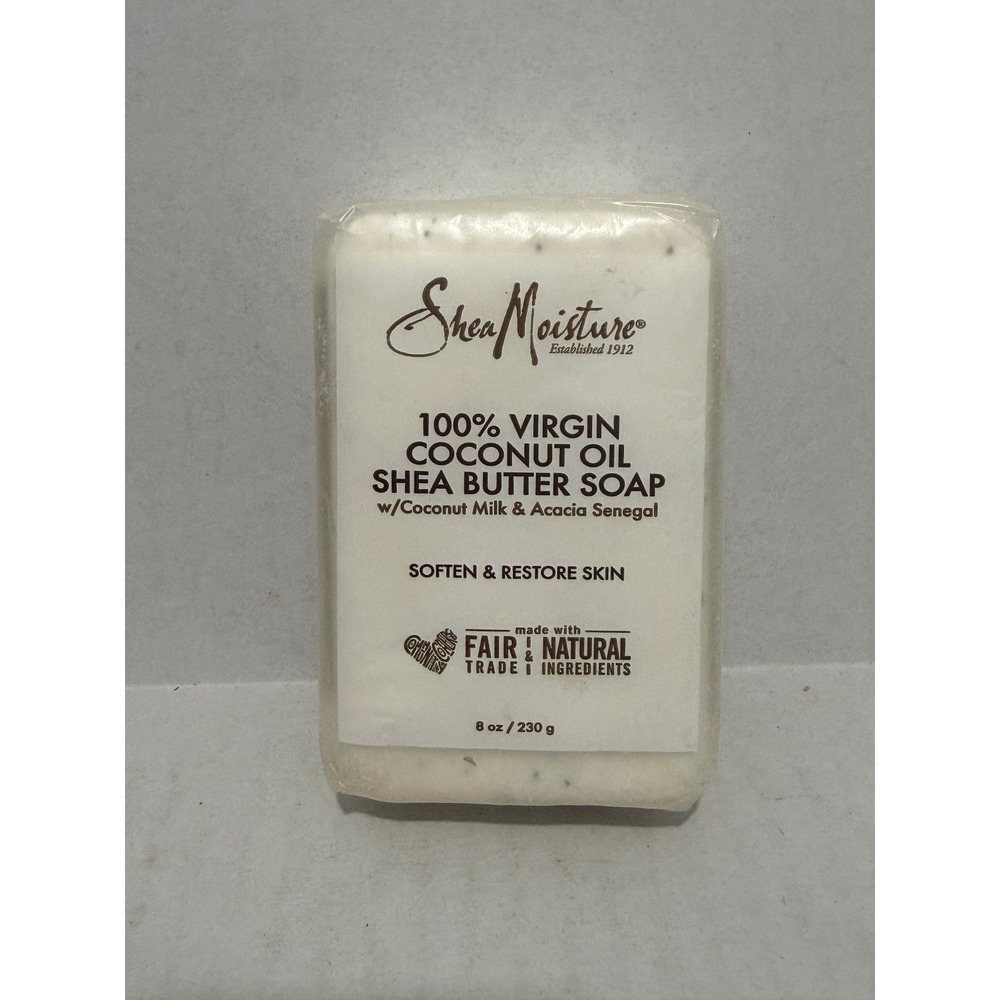 SheaMoisture 100% Virgin Coconut Oil Shea Butter Soap 8oz White BARSMO20426-8